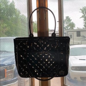 Caboodles Large Black Quilted Make-Up Bag